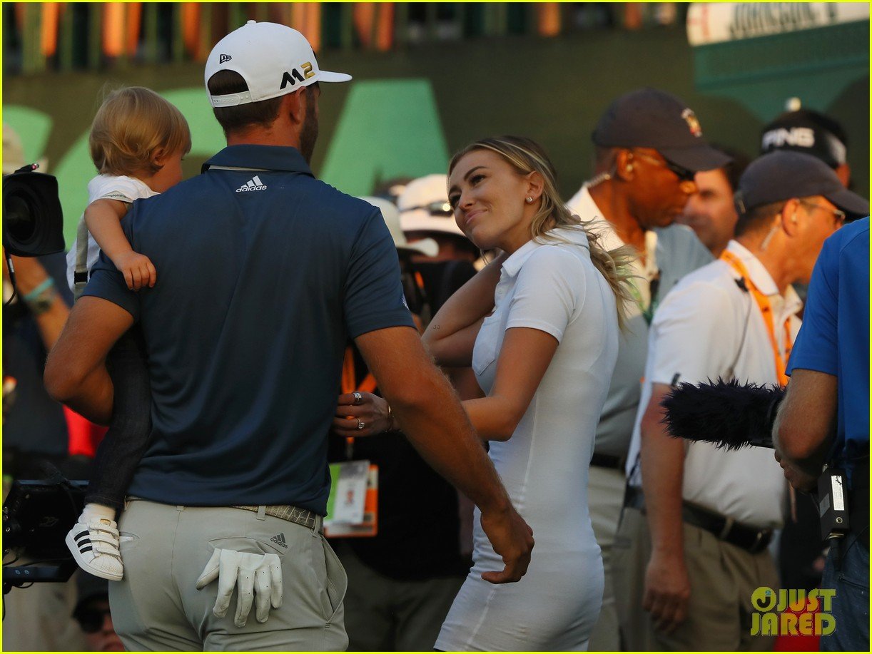 Dustin Johnson Celebrates US Open Win with Fiancee Paulina Gretzky & Son Tatum! Photo 3686850