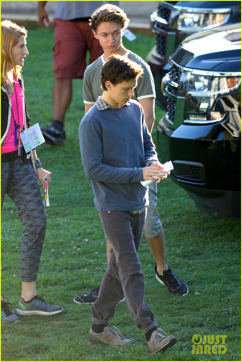 Tom Holland & Zendaya Film 'Spider-Man' - First Set Photos!: Photo