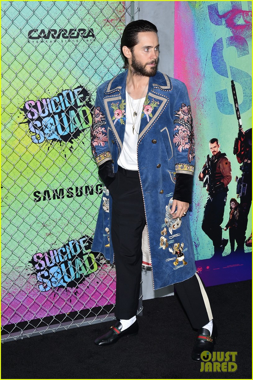 jared leto suicide squad premiere