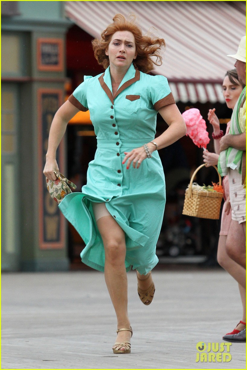 Kate Winslet & Juno Temple Wear Matching Blue Dresses for Woody Allen