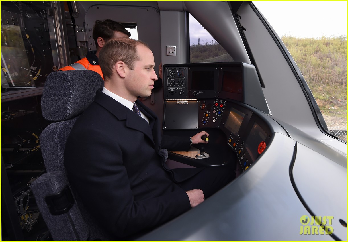 Prince William Says He Was Like a 'Little Kid' Driving a Train Photo