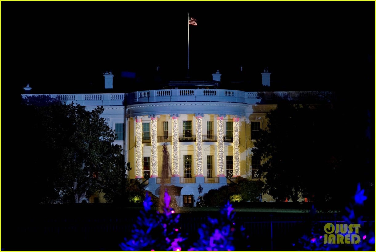 The Obamas Light Their Final Christmas Tree at the White House with