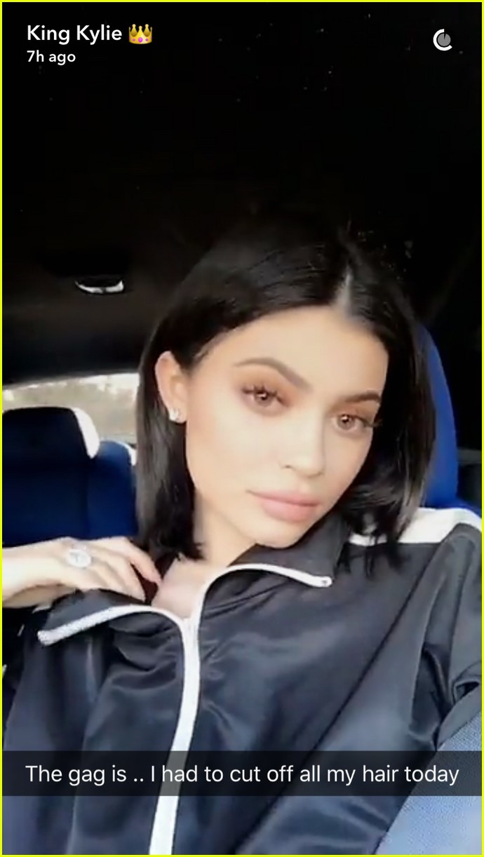 Kylie Jenner Debuts Dark Bob Haircut After Blonde Dye Job