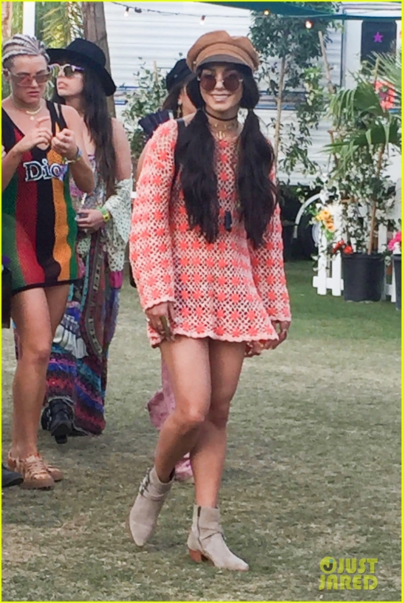 Vanessa Hudgens Rocks a MiniDress for Coachella Day 3 Photo 3887111