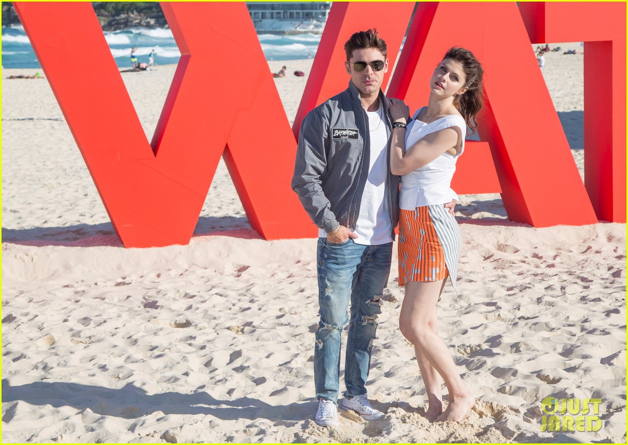 Zac Efron & Alexandra Daddario Are 'Baywatch' Bondi Babes Photo