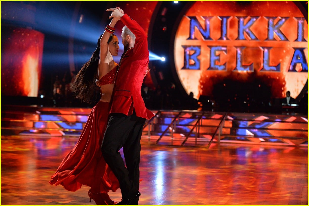 Nikki Bella Bodyslams Artem Chigvintsev During First 'DWTS' Dance
