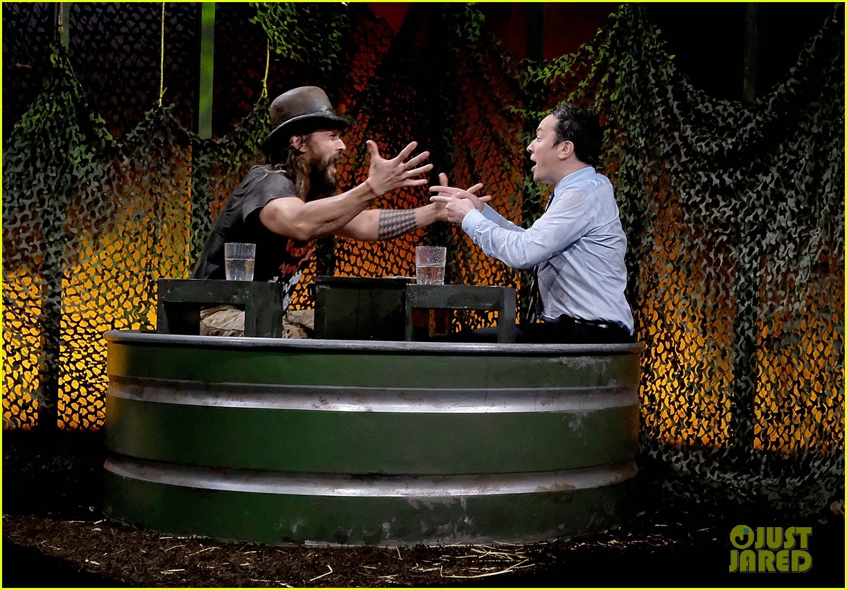 Jason Momoa & Jimmy Fallon Have 'Water War' on 'Tonight Show' Watch