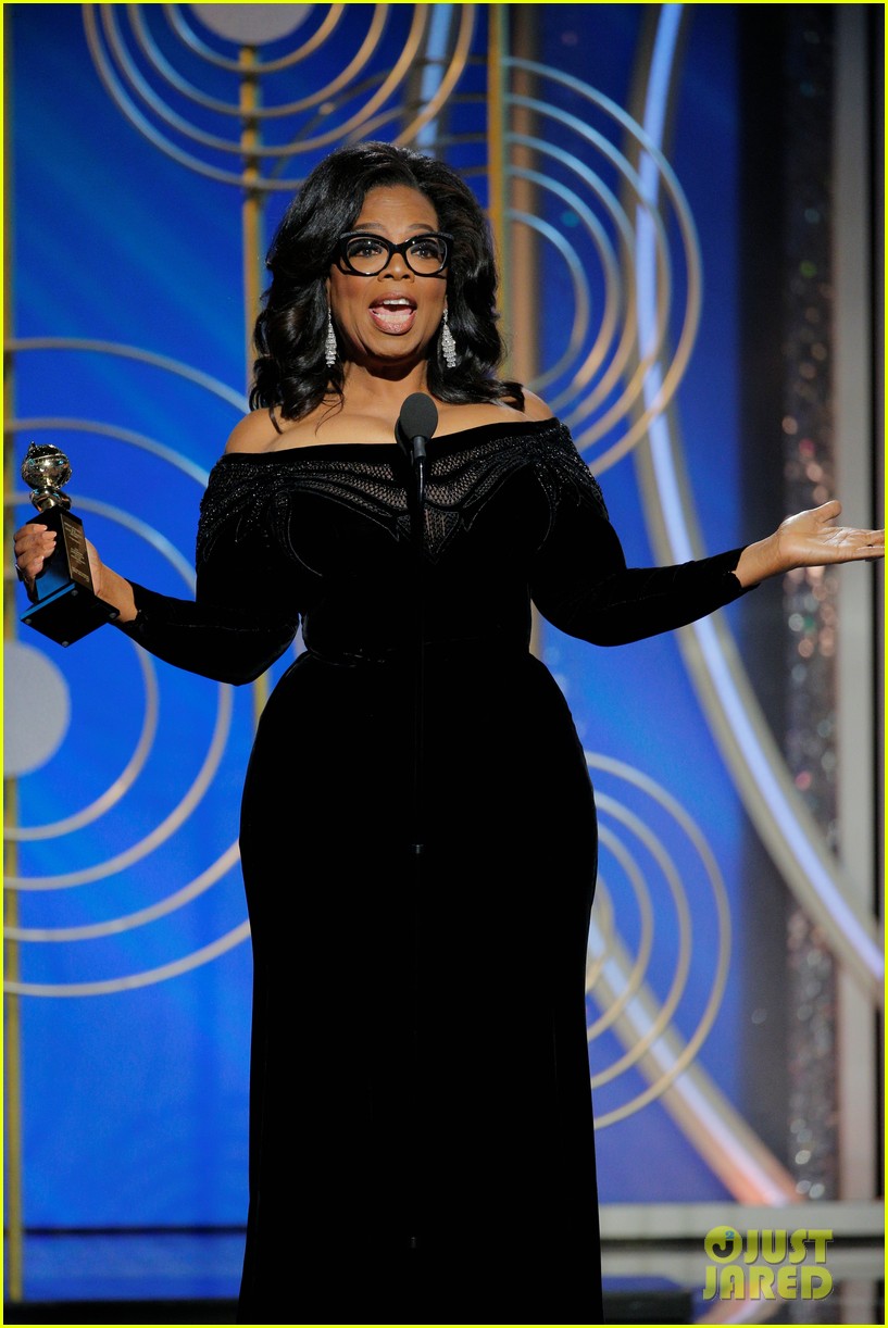 Oprah Winfrey Says 'Time's Up' in Powerful Golden Globes Speech (Video