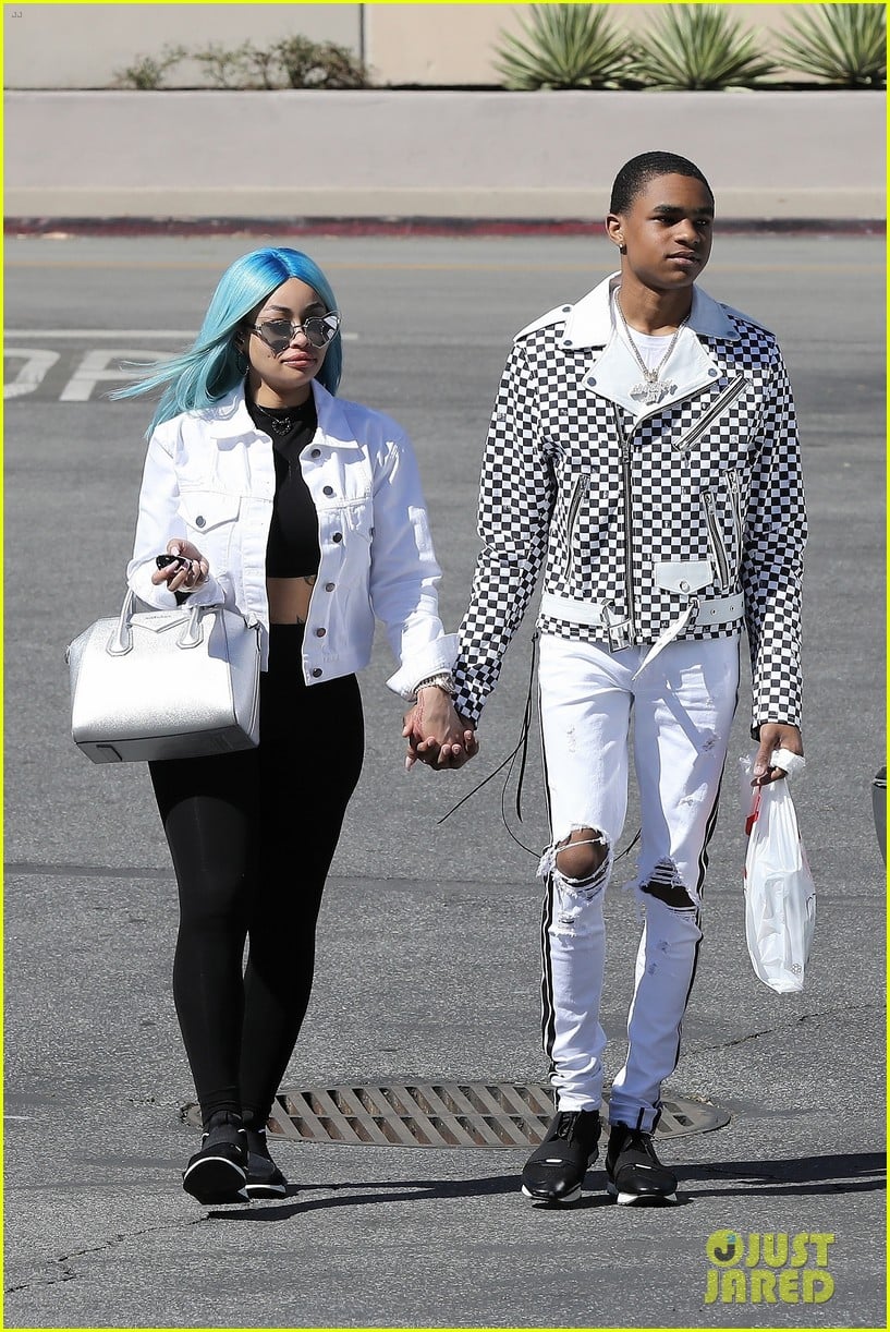 Blac Chyna & Boyfriend YBN Almighty Jay Hold Hands During Shopping Trip
