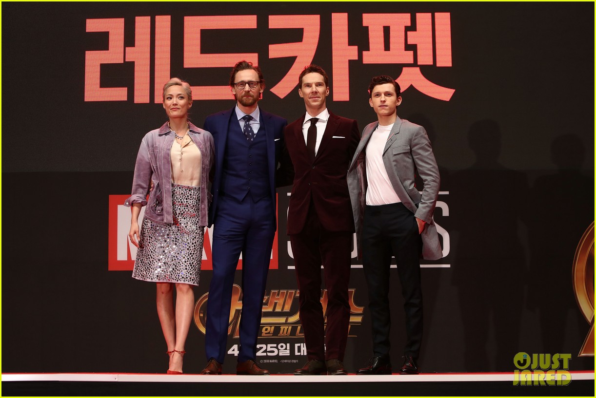 Tom Hiddleston, Benedict Cumberbatch & Tom Holland Premiere 'Avengers