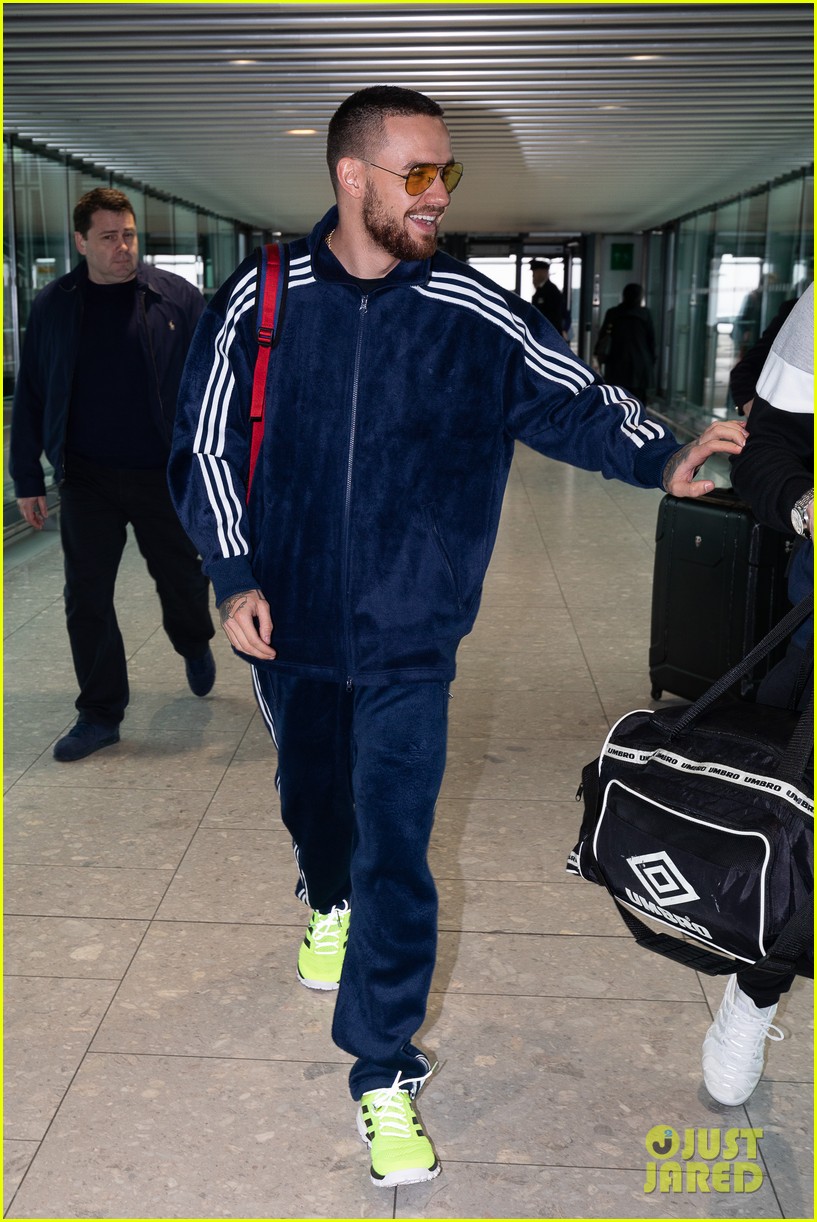 Liam Payne Wears Highlighter Yellow Sneakers While Arriving in Germany