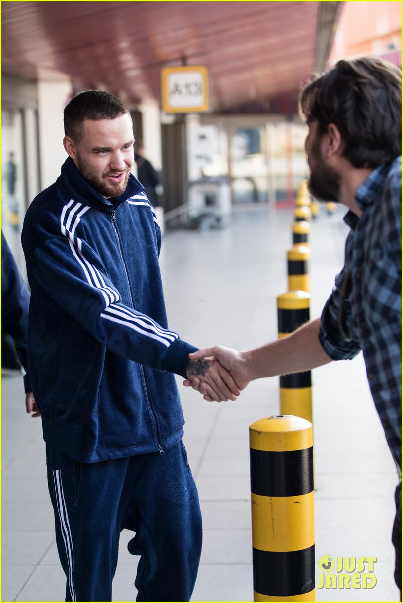Liam Payne Wears Highlighter Yellow Sneakers While Arriving in Germany