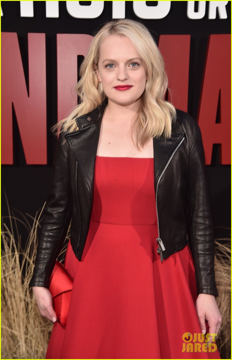 Elisabeth Moss Rocks Leather Jacket at 'Handmaid's Tale' Season 2