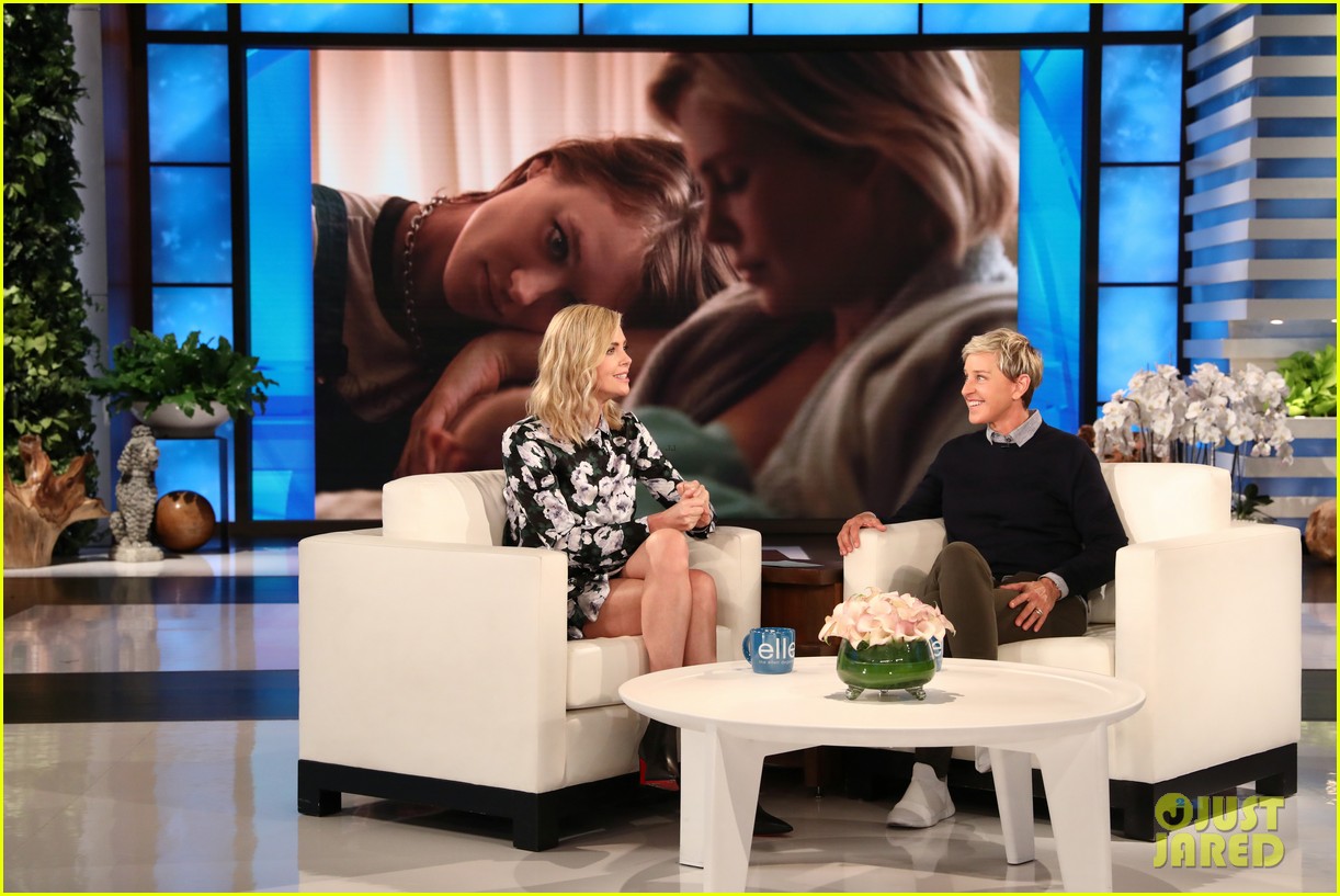 Charlize Theron Tells 'Ellen' the One Snack She Ate 'Everywhere' to