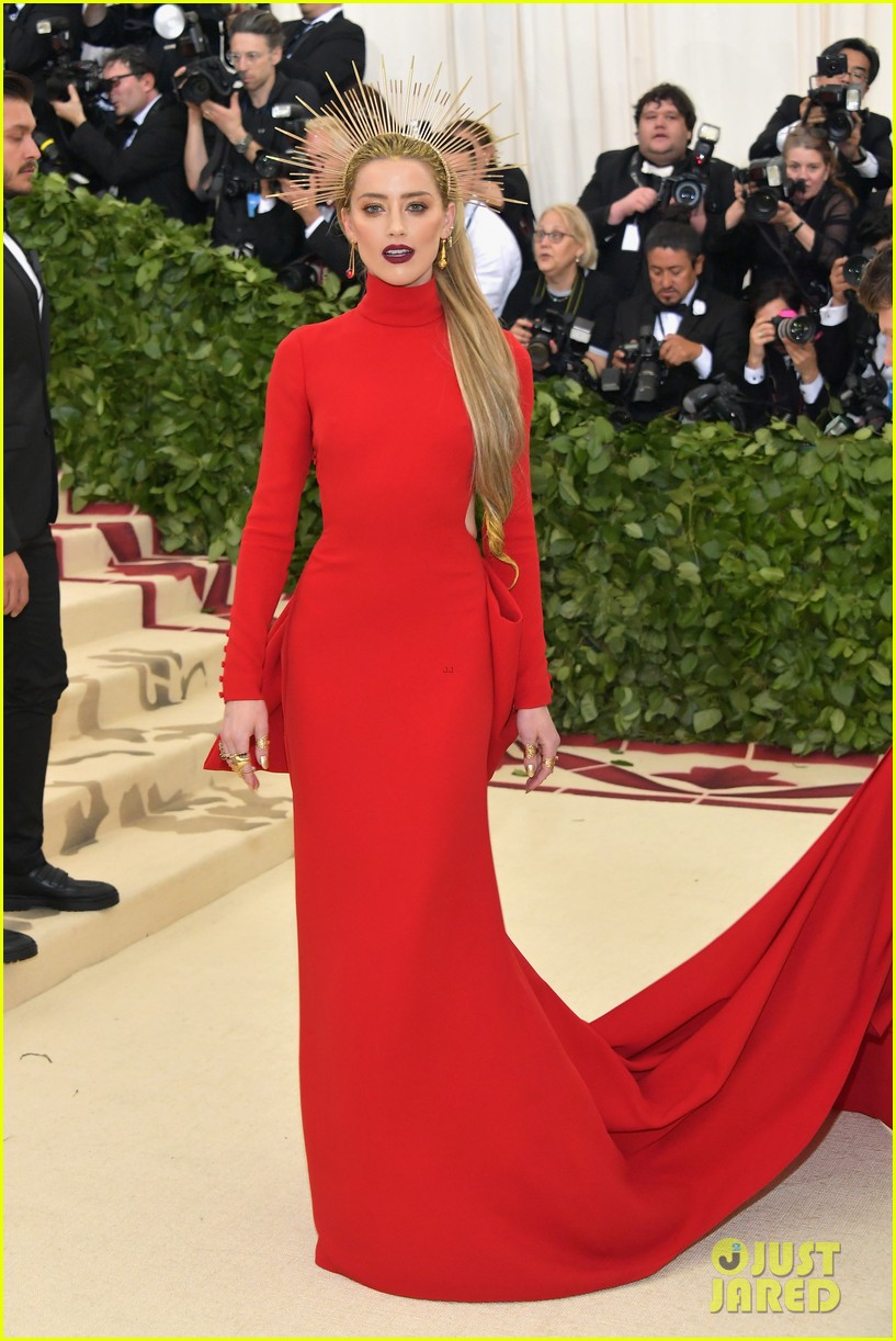 Amber Heard Is Radiant in Red at Met Gala 2018! Photo 4078815 2018