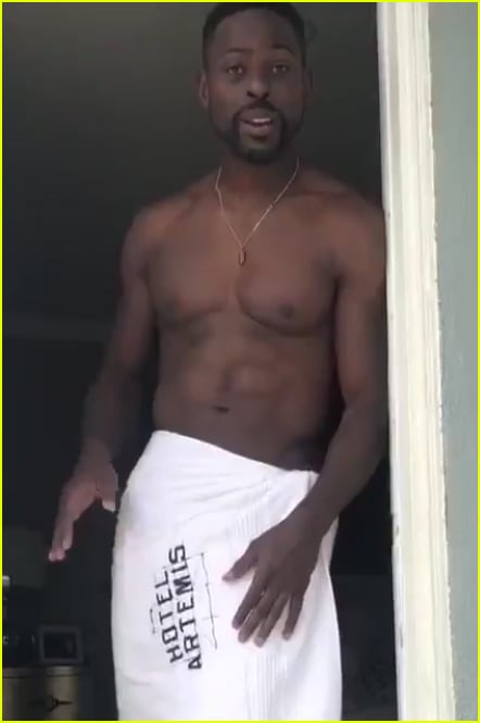 Sterling K. Brown Flaunts Ripped Abs While Promoting New Movie 'Hotel