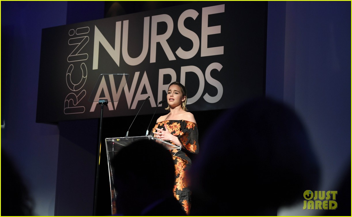 Emilia Clarke Honors Nurses for Caring for Her Late Father: Photo