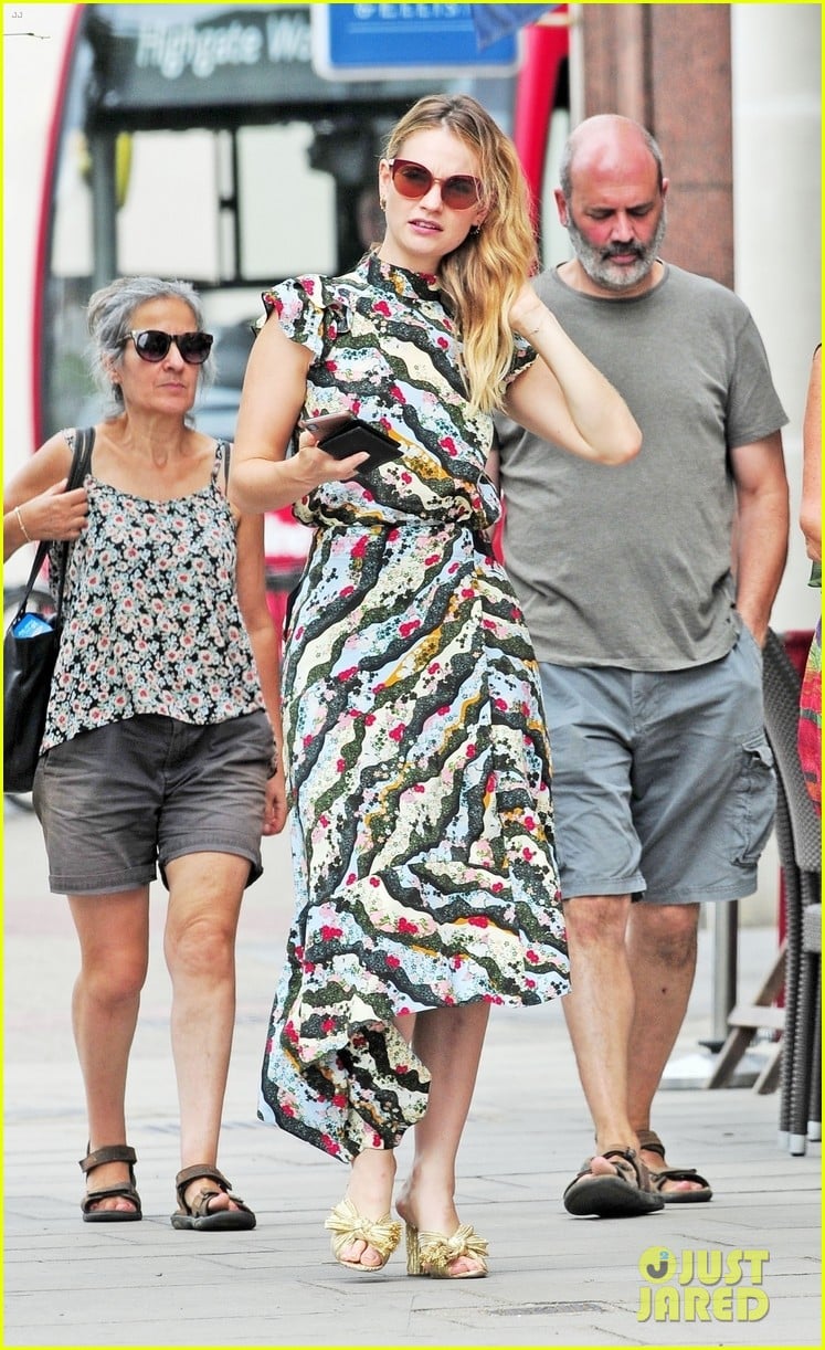 Lily James & Boyfriend Matt Smith Flaunt PDA at Lunch in London! Photo