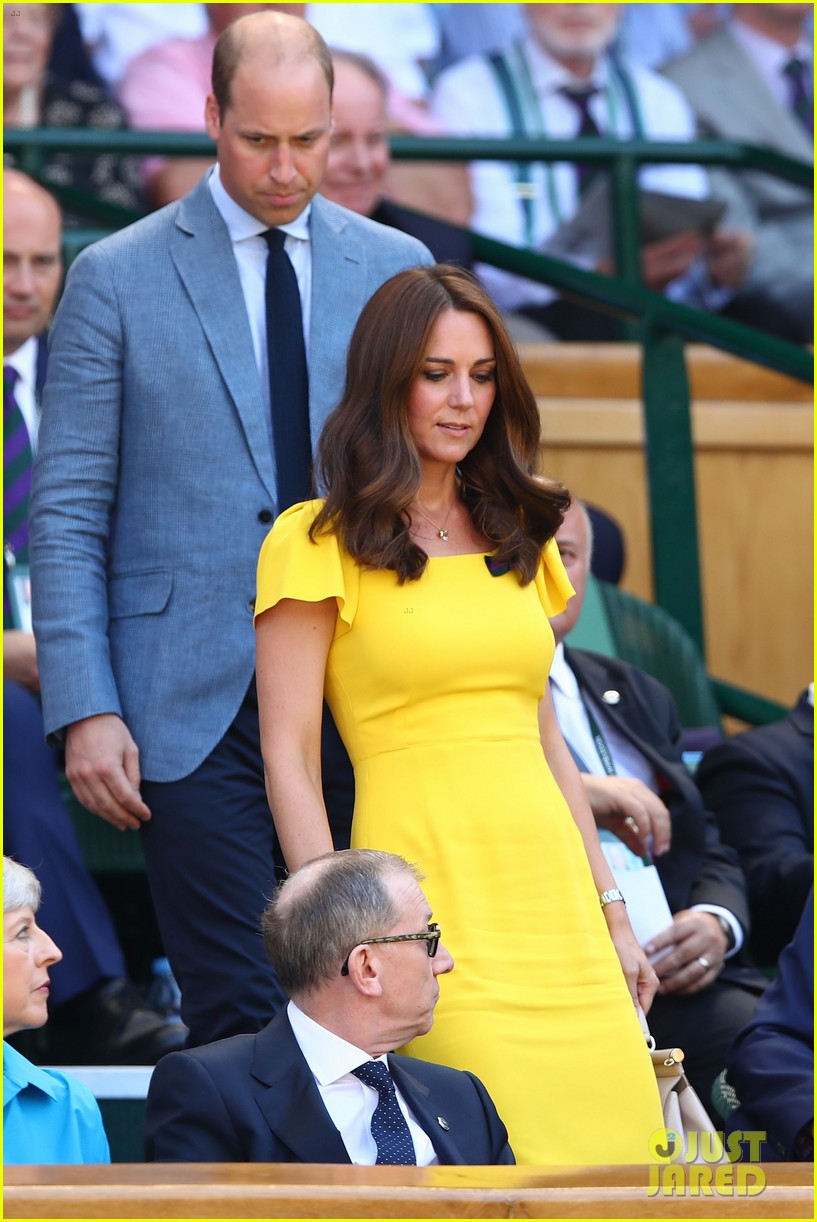 Duchess Kate Middleton & Prince William Watch Men's Wimbledon Final