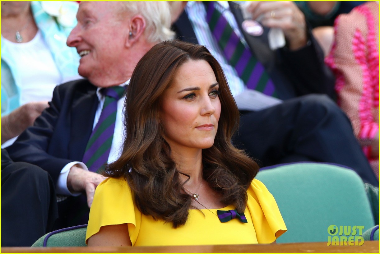Duchess Kate Middleton & Prince William Watch Men's Wimbledon Final