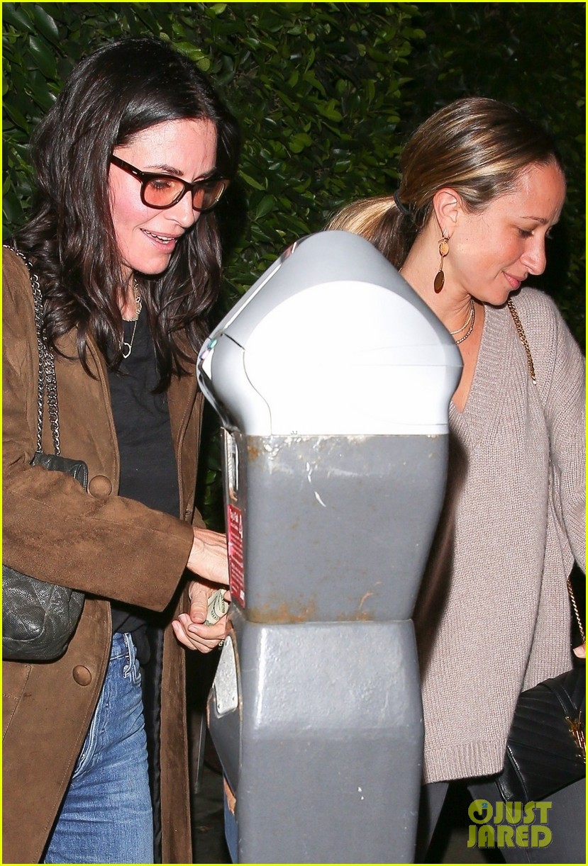 Courteney Cox Grabs Dinner with BFF Jennifer Meyer in Santa Monica