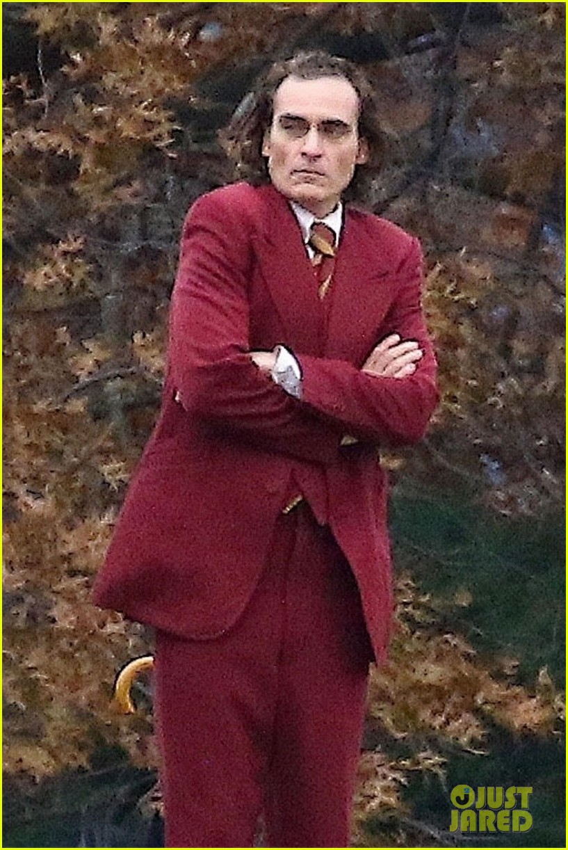 Joaquin Phoenix Films a Cemetery Scene for 