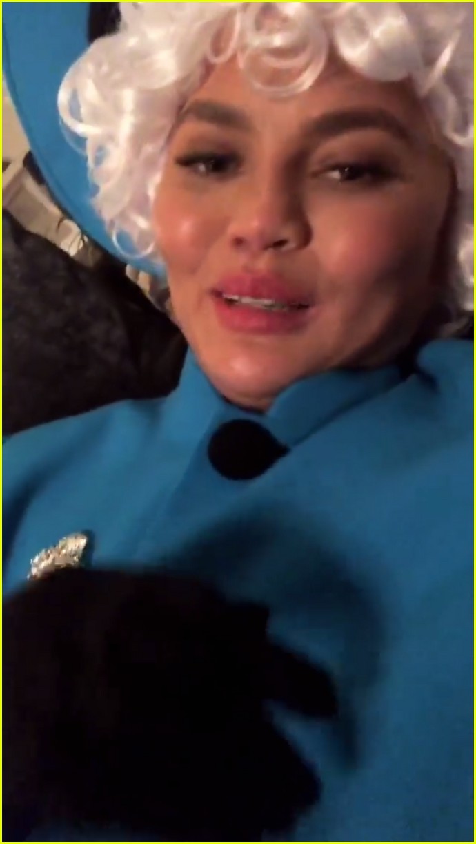 Chrissy Teigen & John Legend Dress as Queen Elizabeth & Prince Philip