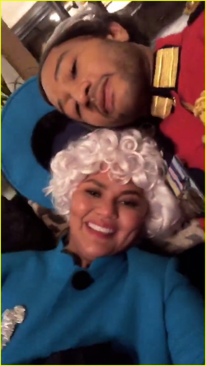 Chrissy Teigen John Legend Dress As Queen Elizabeth Prince Philip For Halloween Never Left Their House Photo 4173991 2018 Halloween Chrissy Teigen John Legend Pictures Just Jared