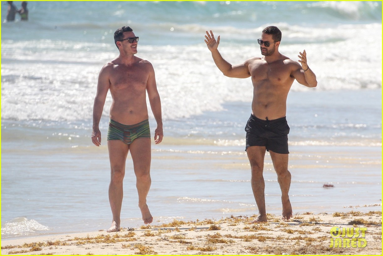 Luke Evans & Boyfriend Victor Turpin Bare Their Shirtless Bodies, Look