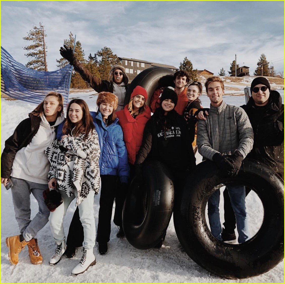 Selena Gomez Goes Snow Tubing with Her Friends! Photo 4200295 Aaron