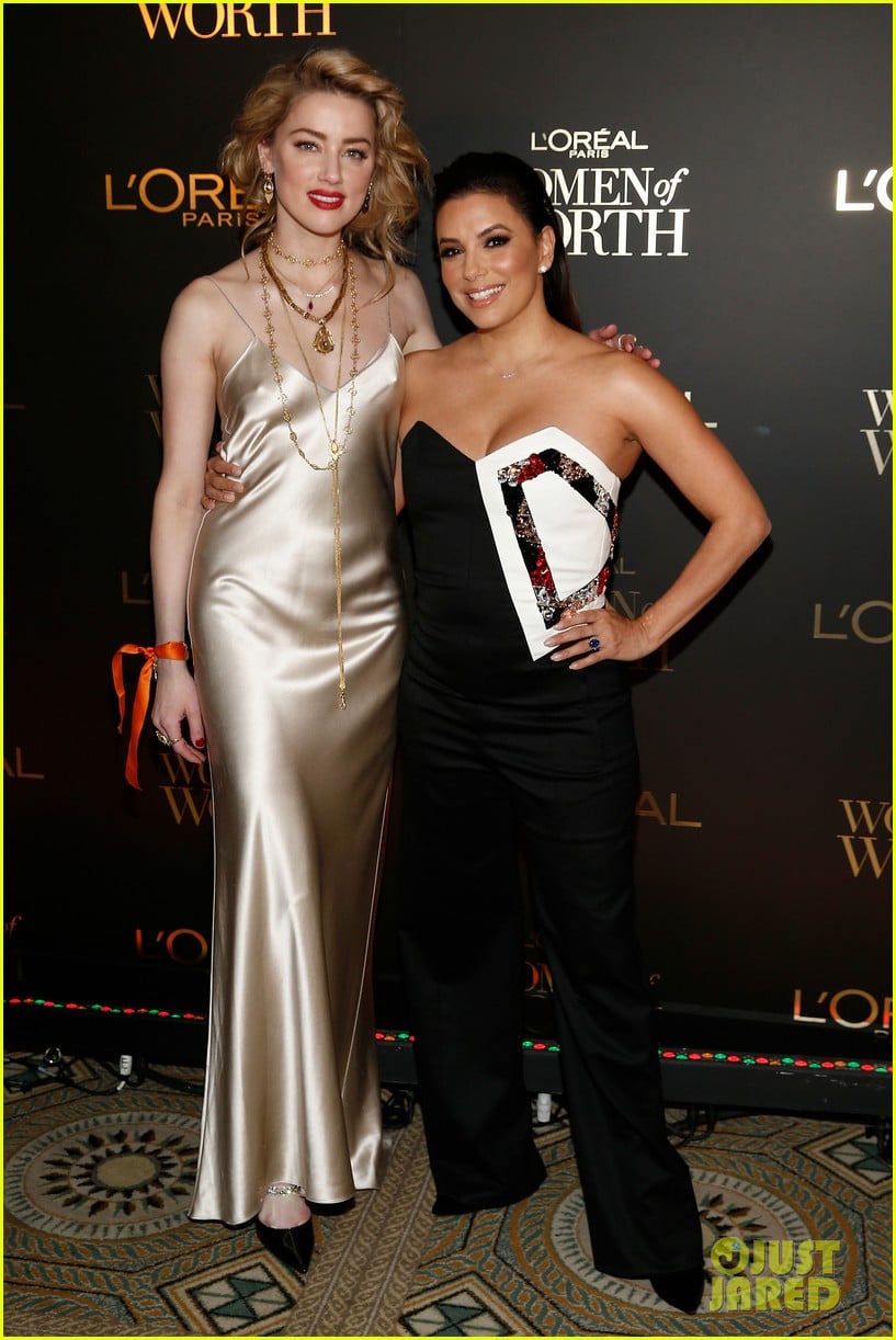Amber Heard & Eva Longoria Help Celebrates L'Oreal's Women of Worth