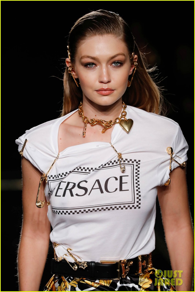 Hailey Bieber, Gigi Hadid & Irina Shayk Rock the Runway at Versace Pre