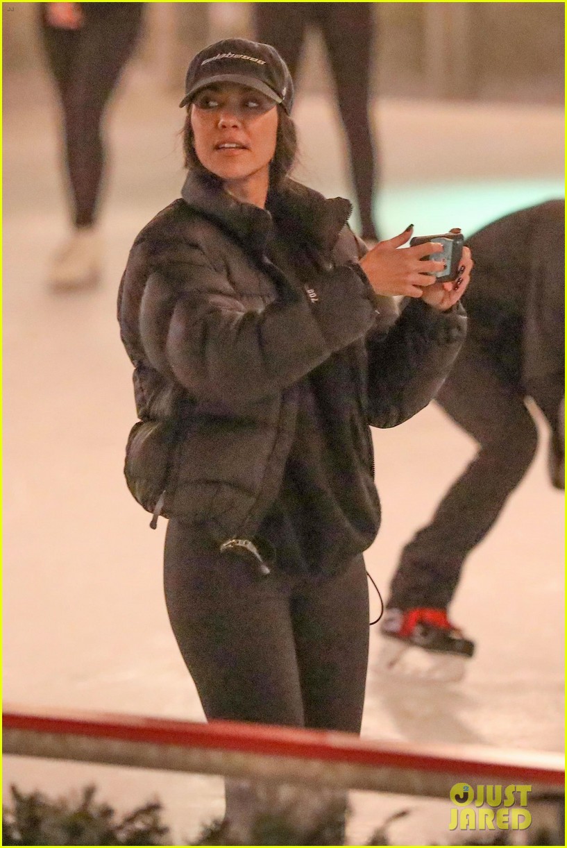 Kourtney Kardashian Enjoys a Night of Ice Skating With the Kids