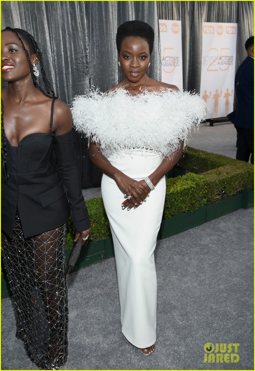 Lupita Nyong'o & Danai Gurira Slay the Silver Carpet at SAG Awards 2019