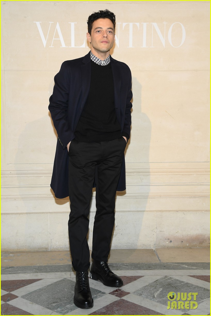 Rami Malek & Lucy Boynton Couple Up at Valentino's Paris Show: Photo