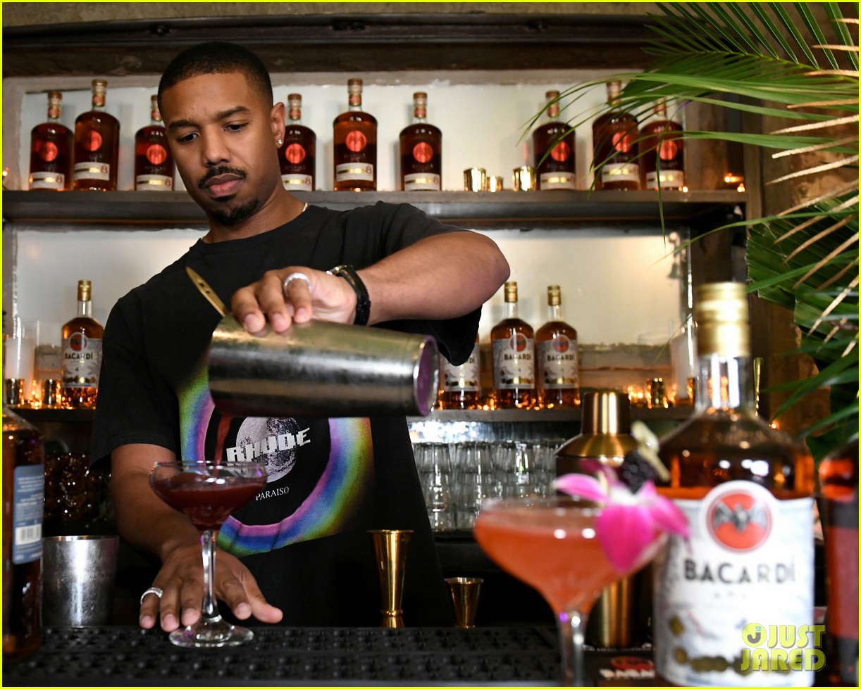 Michael B. Jordan Mixes Up Drinks with Bacardi in NYC! Photo 4238982