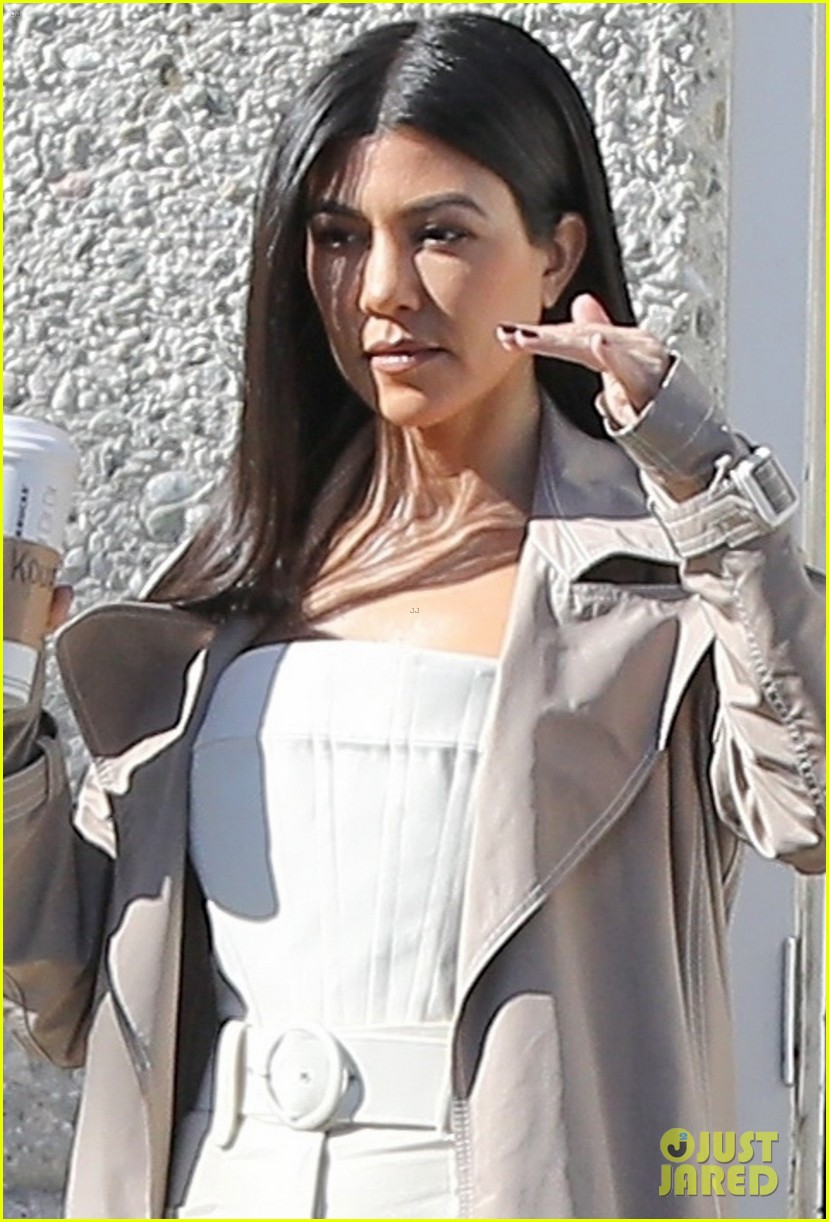 Kourtney Kardashian Stops by Kanye West's Office in Calabasas: Photo