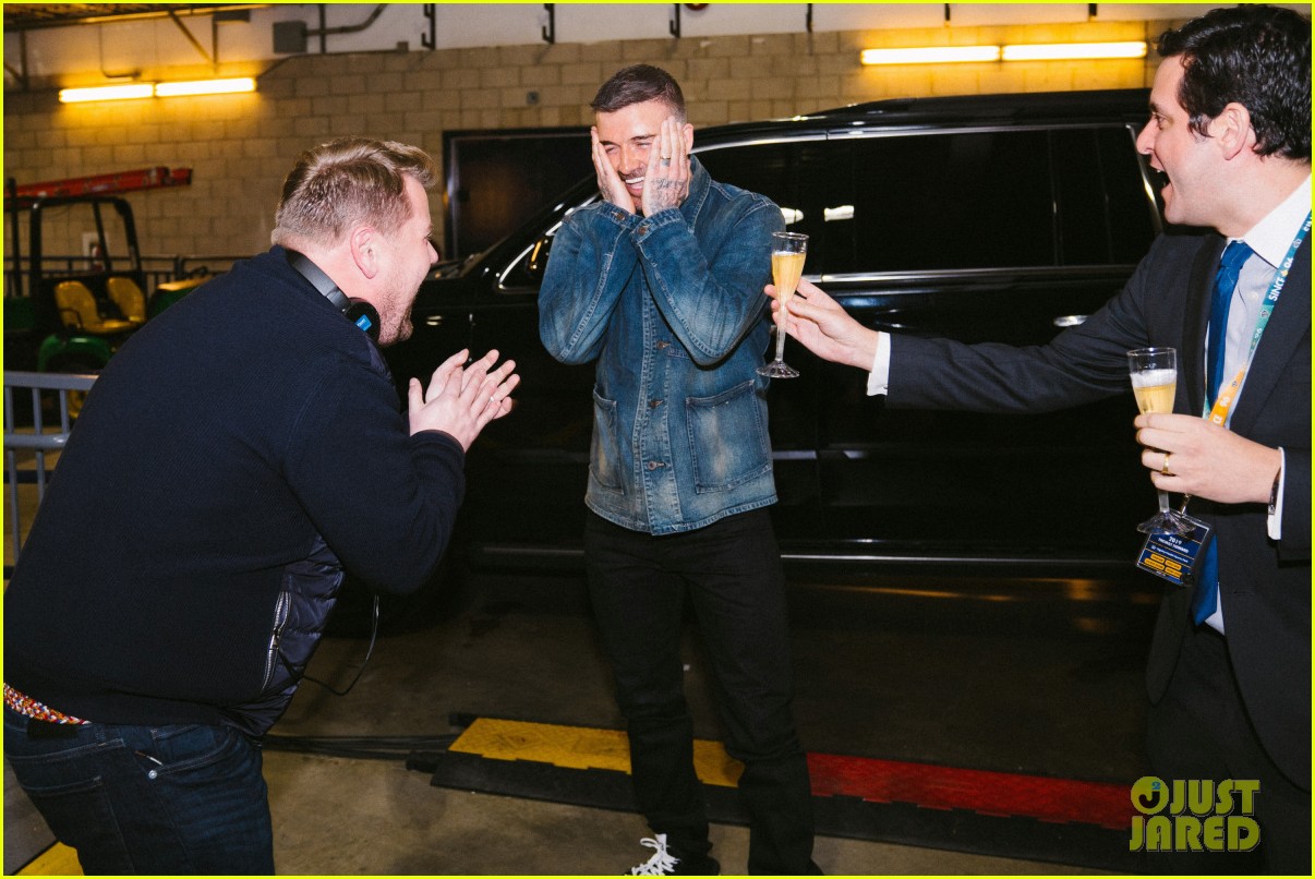 James Corden Pranks David Beckham With Hideous Statue of Himself Watch Here! Photo 4255651