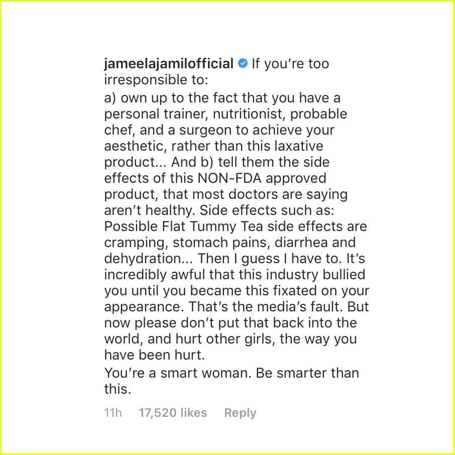 Khloe Kardashian Fansite jameela-jamil-slams-khloe-kardashian-01 The Good Place's Jameela Jamil Slams Khloe Kardashian in Her Instagram Comments  