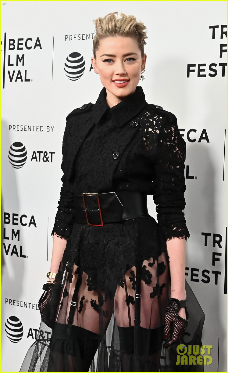 Amber Heard Rocks Edgy, Lace Look for 'Gully' Premiere at Tribeca Film
