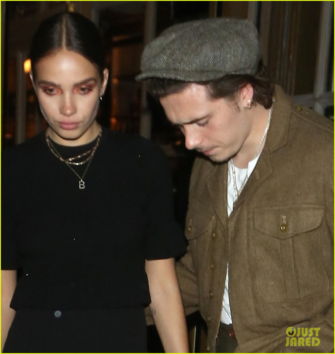 Brooklyn Beckham and Hana Cross Hold Hands at the 'Aladdin' After Party