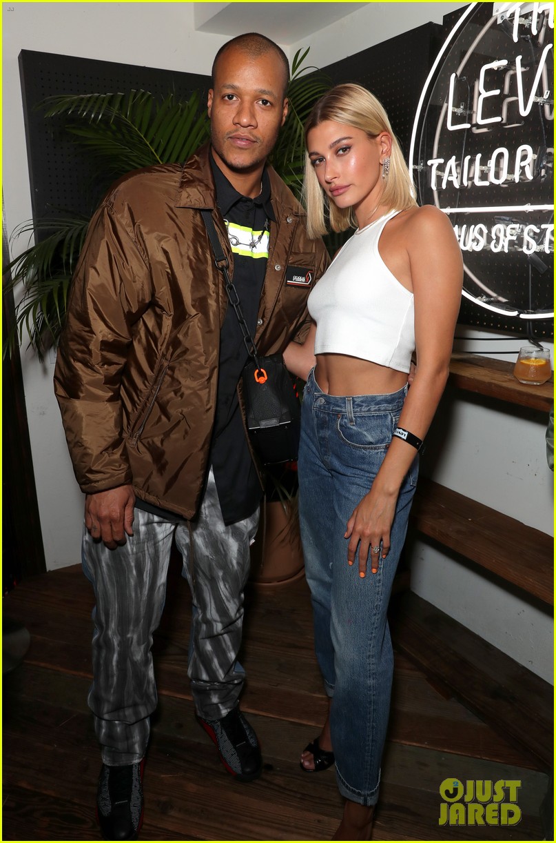 Hailey Bieber Celebrates New Levi's 501 Collection With Heron Preston