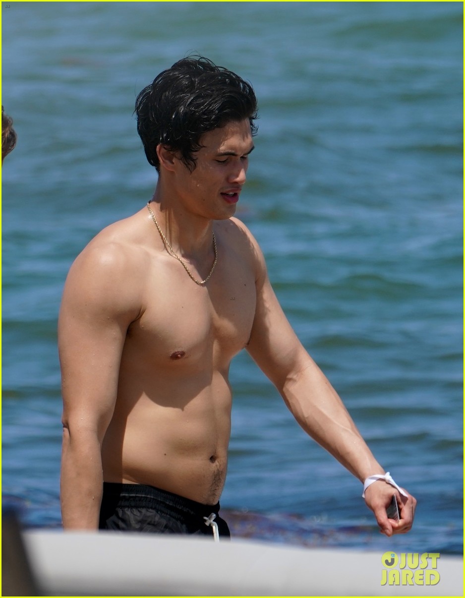 Riverdale's Charles Melton Goes Shirtless at the Beach in Miami: Photo