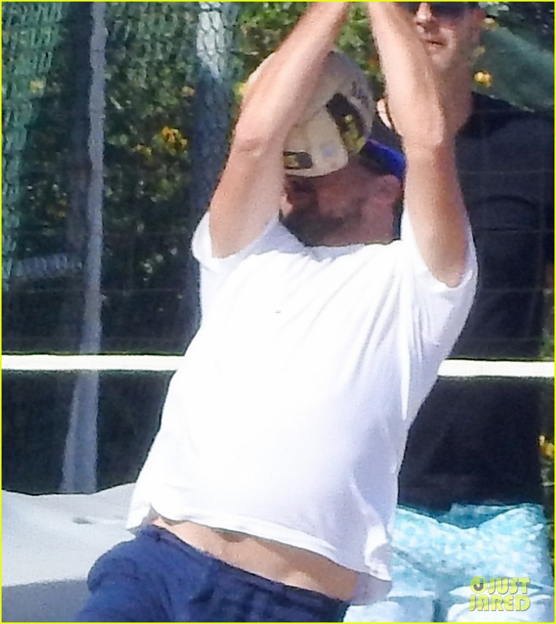 Leonardo DiCaprio Gets Hit in the Face with a Volleyball Ouch! Photo