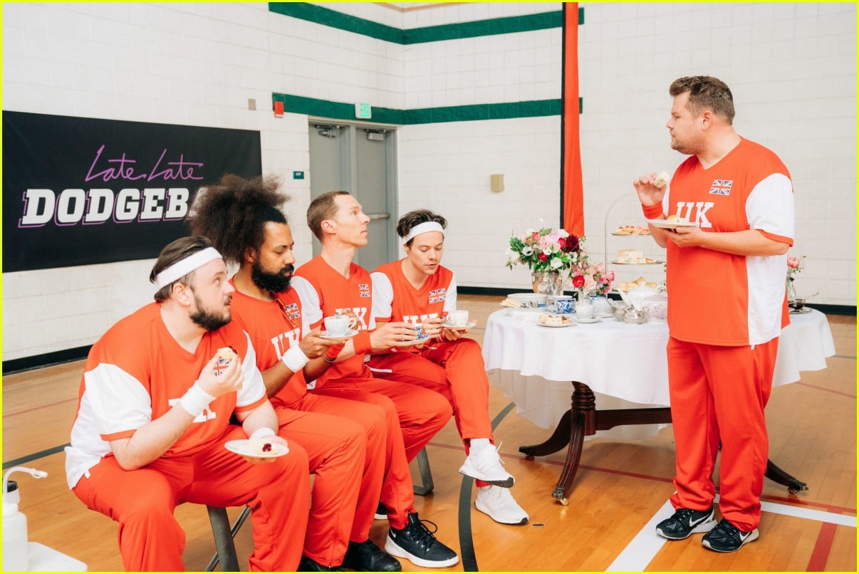 Michelle Obama & James Corden Face Off in a CelebrityFilled Dodgeball Match Watch Now! Photo