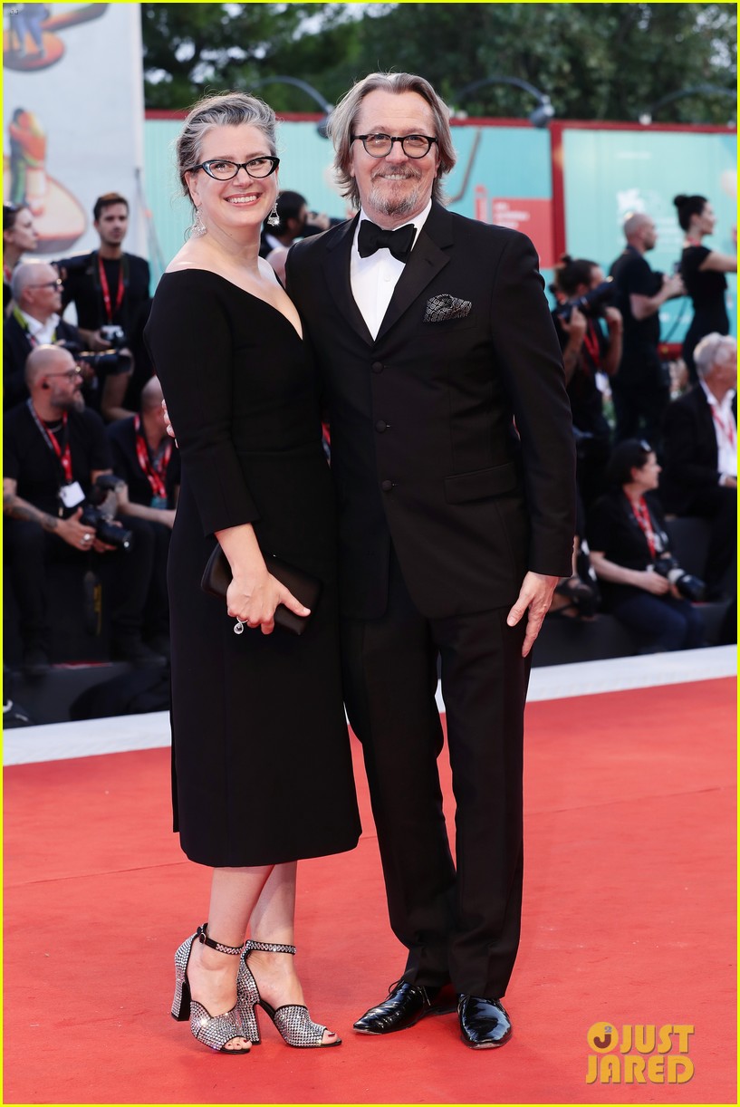 Gary Oldman & wife Gisele Schmidt 'The Laundromat' Venice Film Festival Premiere
