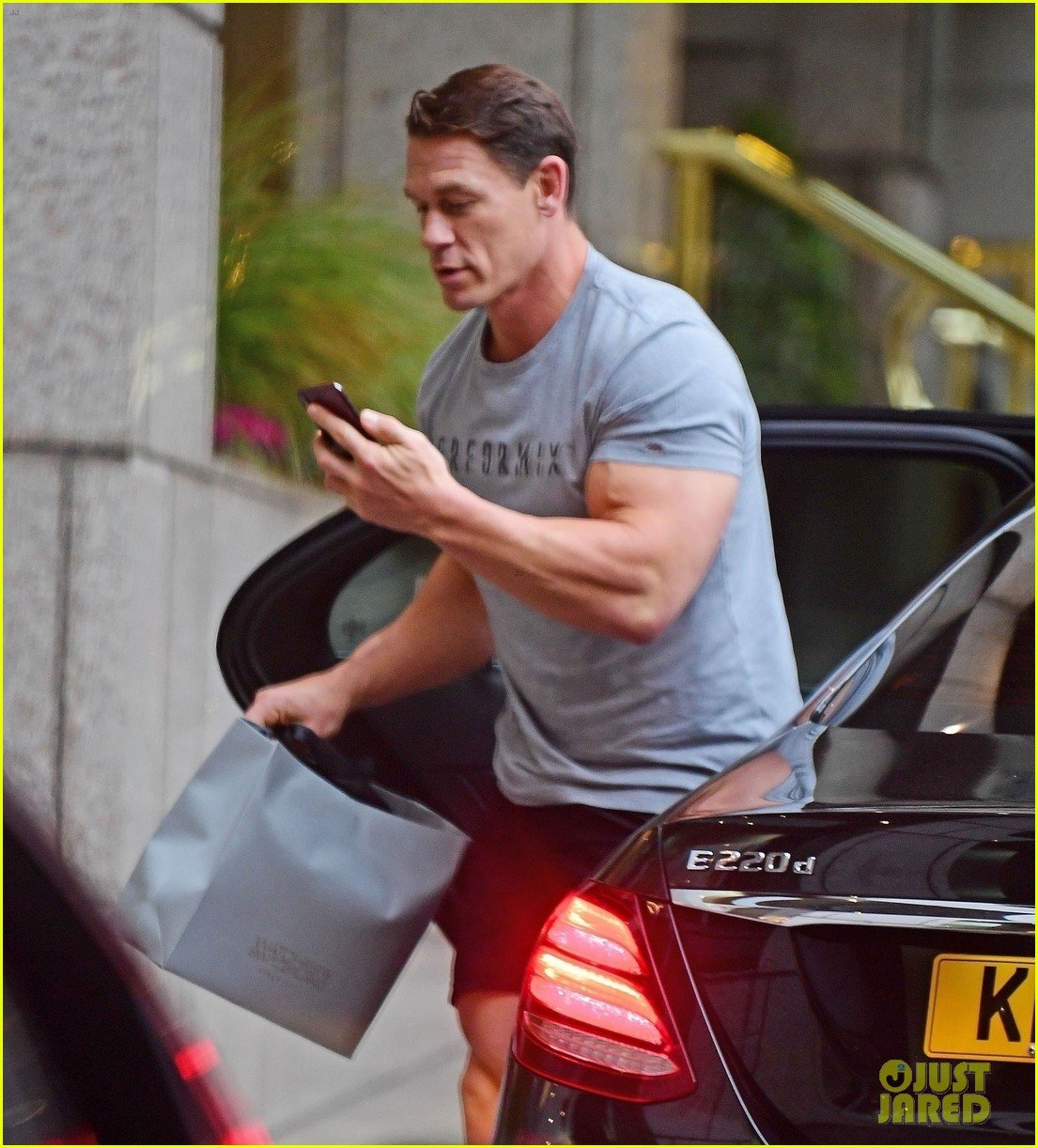 John Cena Shows Off His Massive Biceps While Shopping in