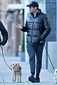 hugh jackman deborra lee furness matching outfits while walking dogs 05