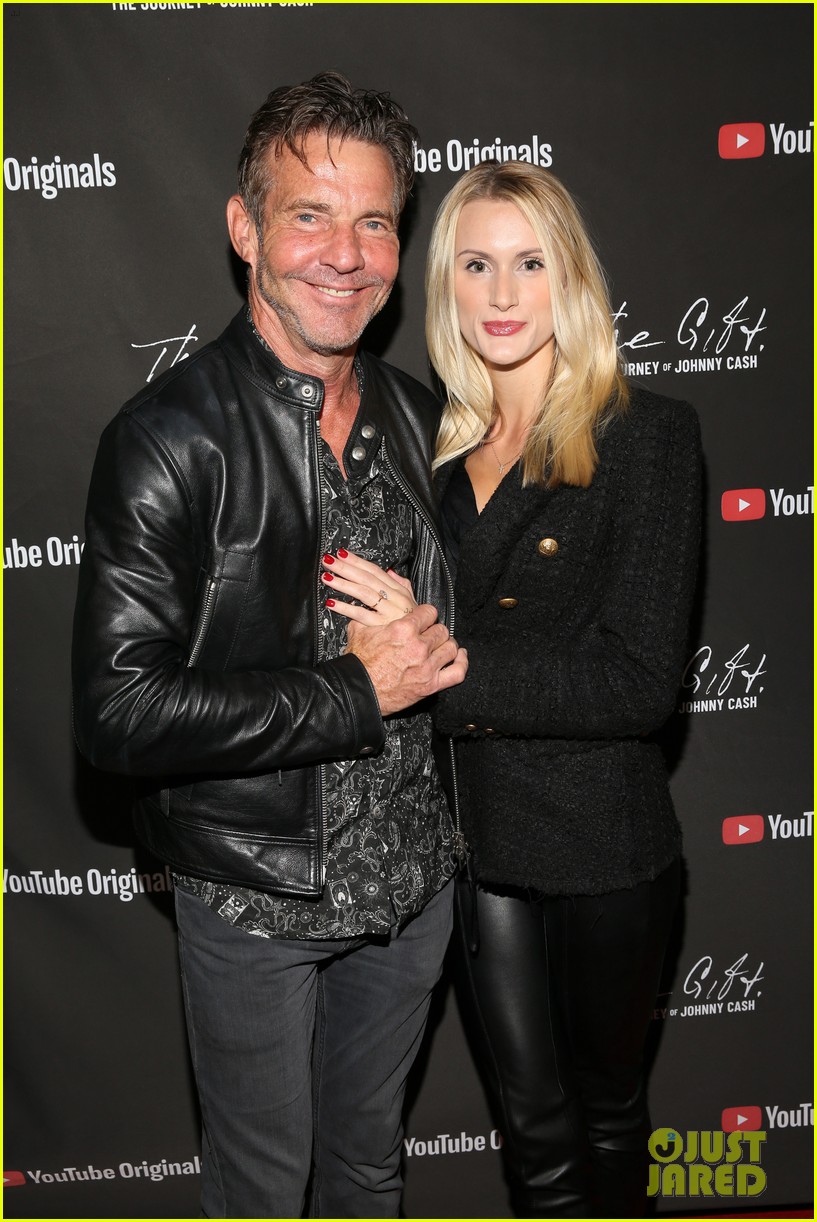 Dennis Quaid’s Fiancee Laura Savoie Shows Off Engagement Ring on Red