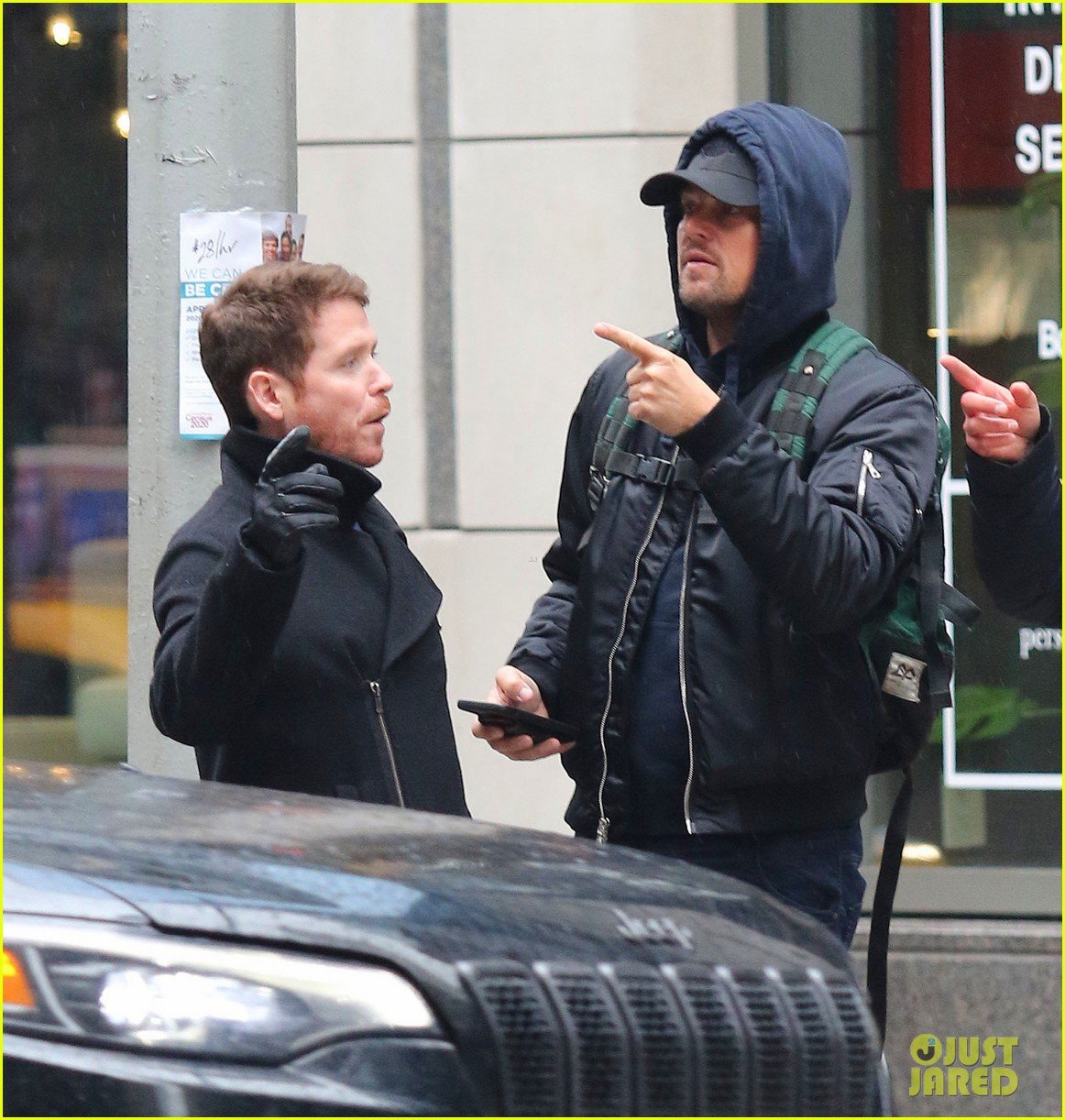Leonardo DiCaprio Gives a Tourist Directions in New York City Photo